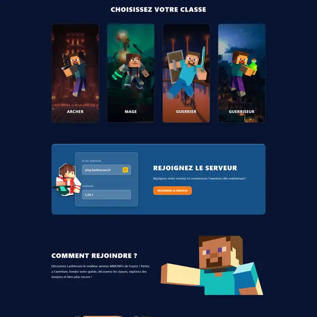 Aperçu du service Développement web